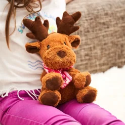 Bouillotte peluche Élan de Noël