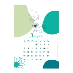 Calendrier à planter 2026 - Mains et fleurs