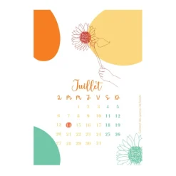 Calendrier à planter 2026 - Mains et fleurs