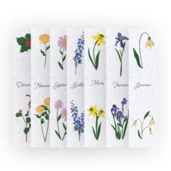 Calendrier marque-pages - Fleurs de naissance