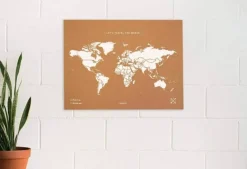 Carte du monde en liège