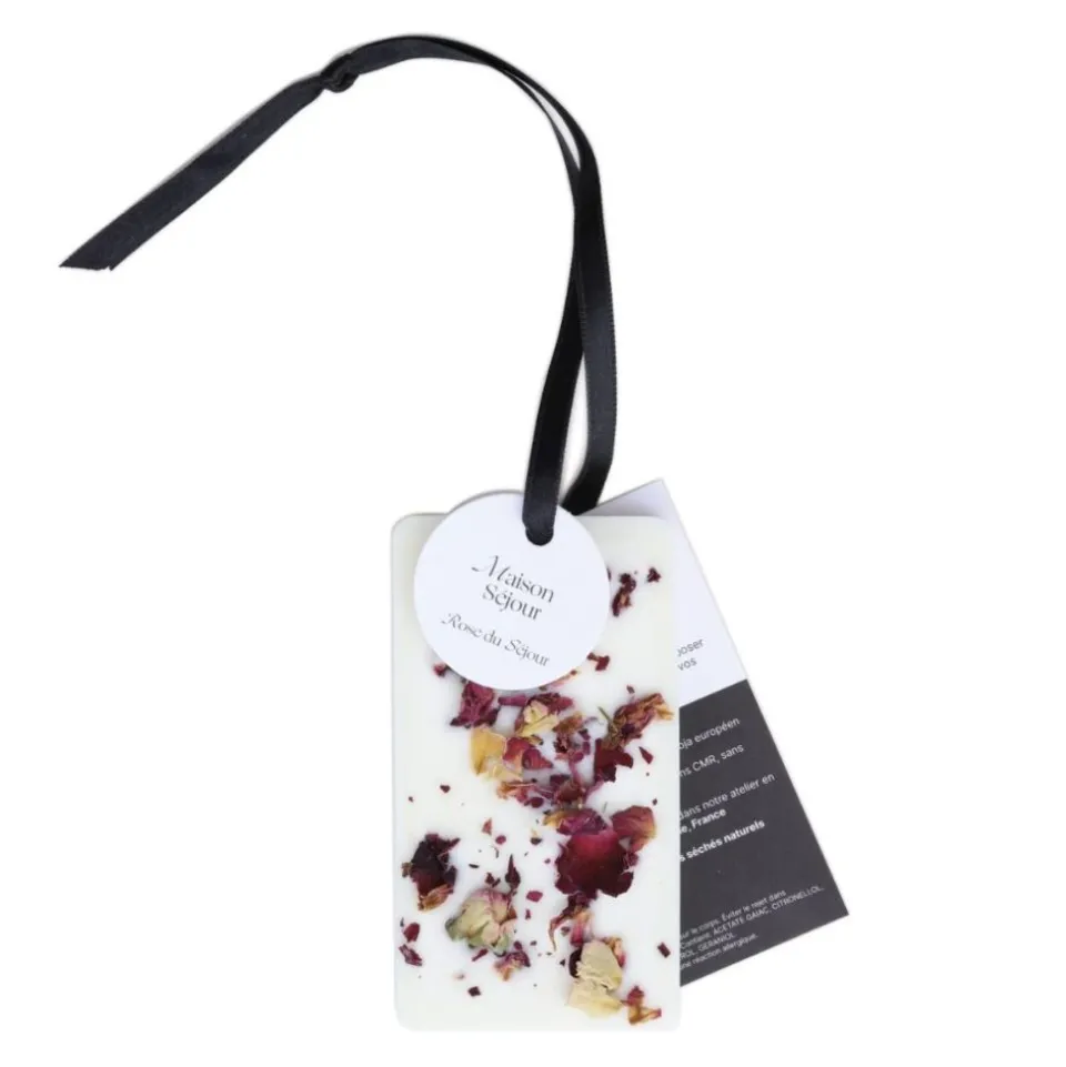 Carte florale parfumée à la rose