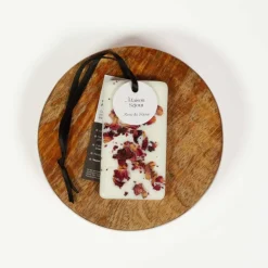 Carte florale parfumée à la rose