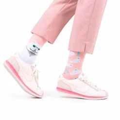 Chaussettes chat blanc