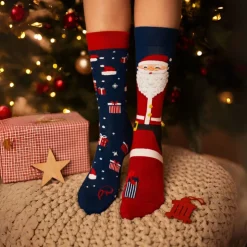 Chaussettes motifs père noël