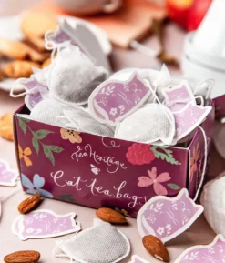 Coffret de thé en forme de chat