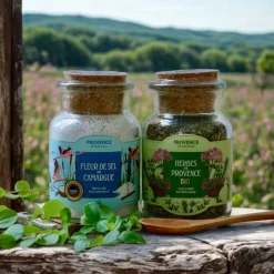 Coffret fleur de sel de camargue et herbes de provence