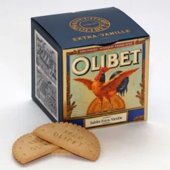 Duo de biscuits demi-lune : extra vanille & chocolat