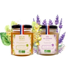 Duo de miels : lavande et tilleul