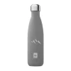 Gourde isotherme grise montagne en inox - 500 ml