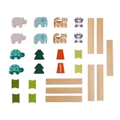Jeu les animaux équilibristes en bois