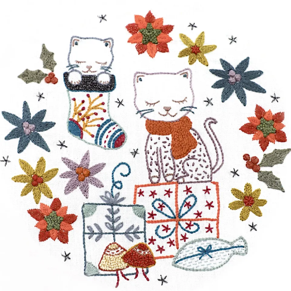 Kit de broderie motifs chat