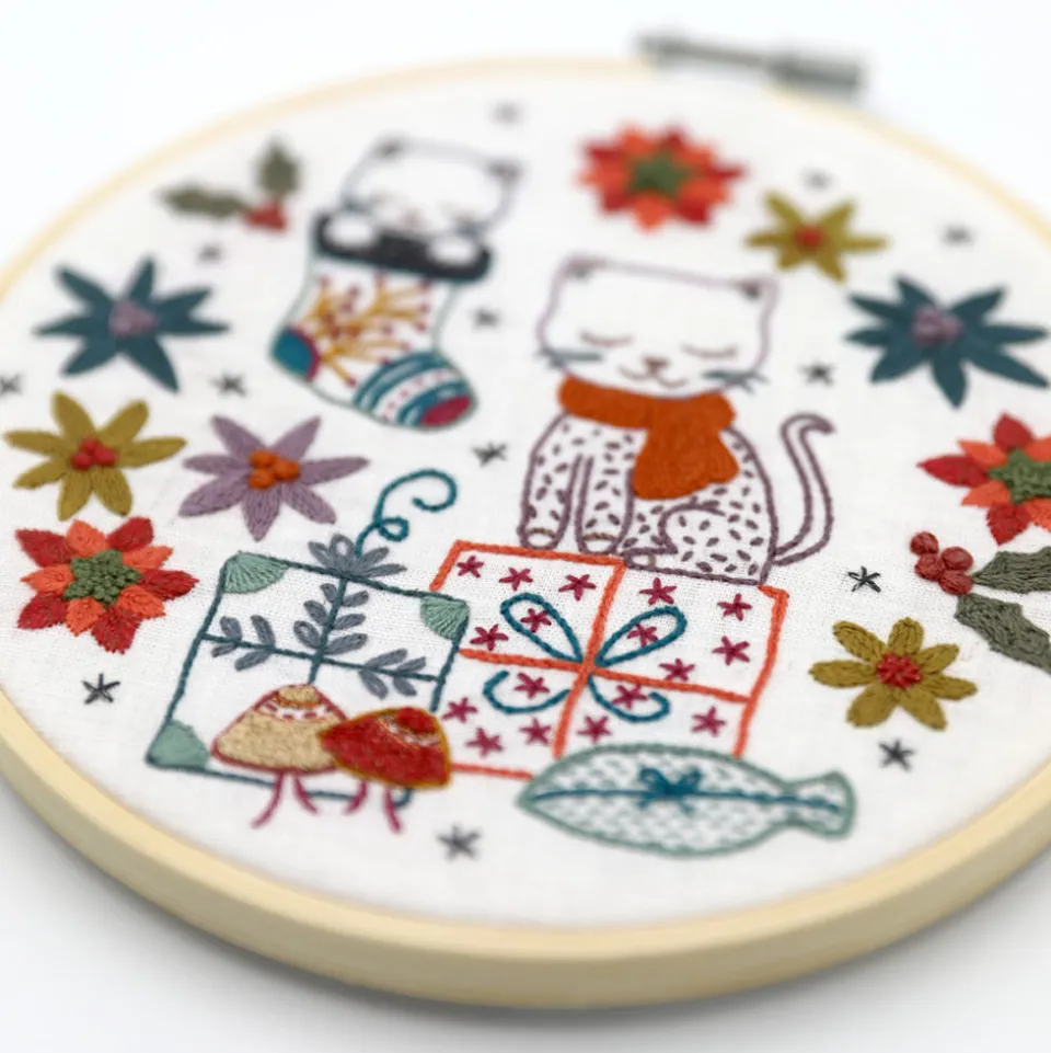 Kit de broderie motifs chat