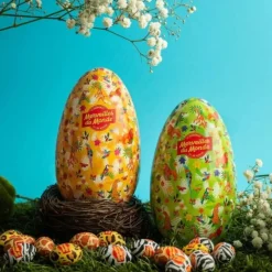 Oeuf de Pâques métallique "Merveilles du Monde"