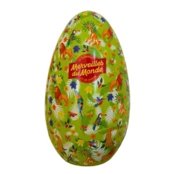Oeuf de Pâques métallique "Merveilles du Monde"