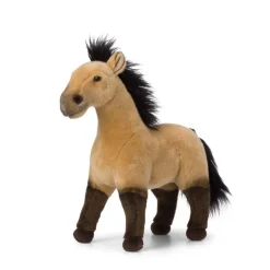 Peluche cheval sauvage beige