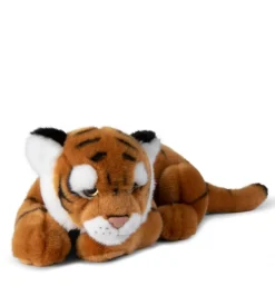Peluche tigre allongé 30 cm