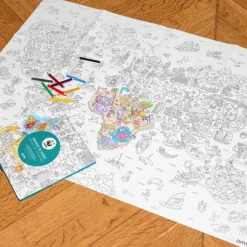 Poster à colorier - Carte du monde du WWF