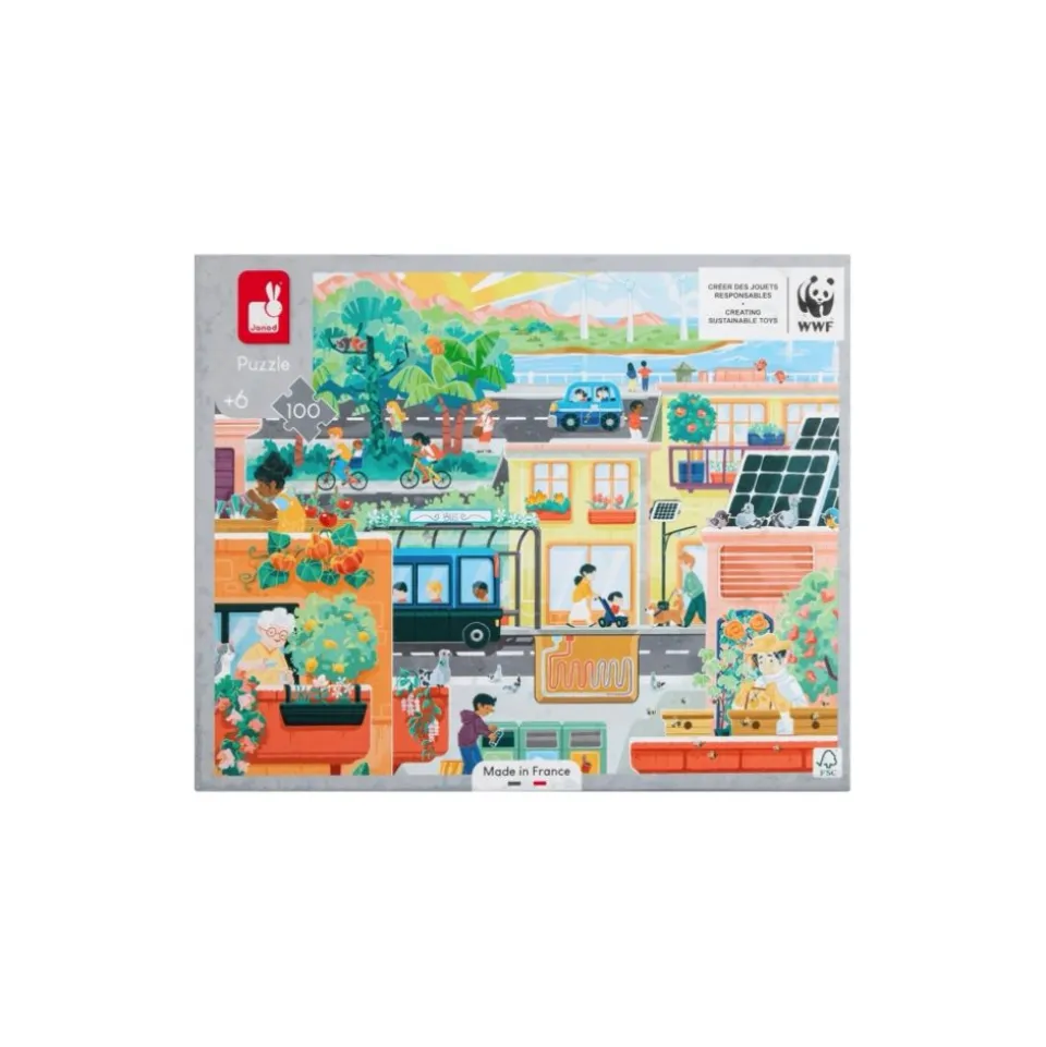 Puzzle éducatif : ville verte - Janod