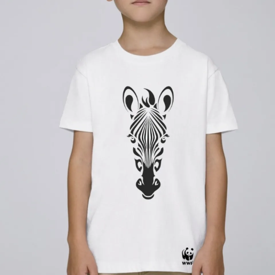T-shirt zèbre WWF coton bio